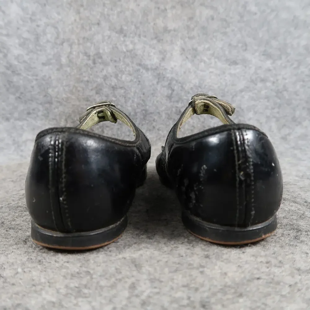 Dress Shoes Toddler Baby 4 Mary Jane Classic Black Buckle Strap Retro Girls Bow